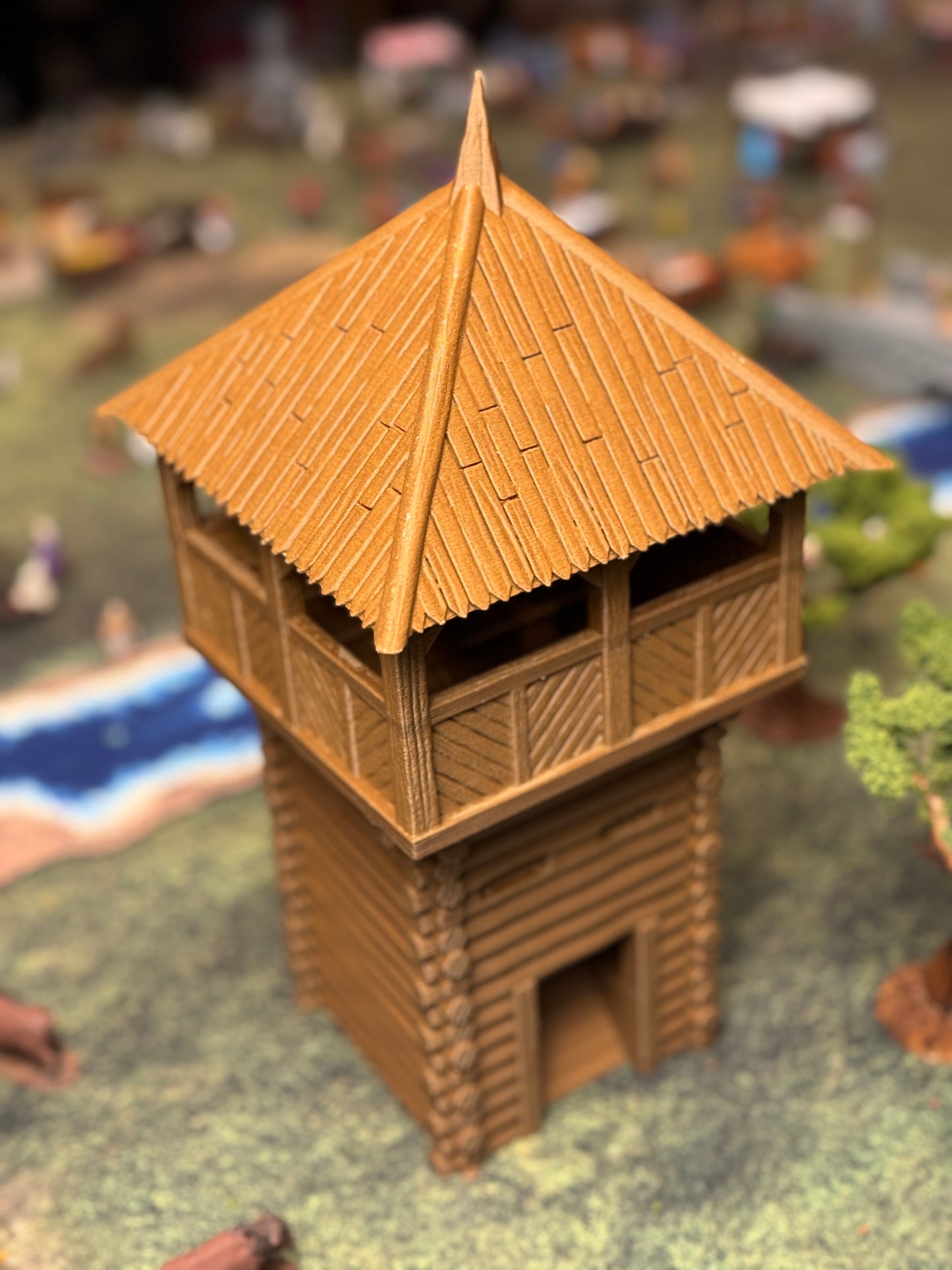 Dice Medieval Tower. Vikings / Rus Tower Perfect for Historical Wargames such as SAGA, Pillage. Produced by Tofer’s Miniatures