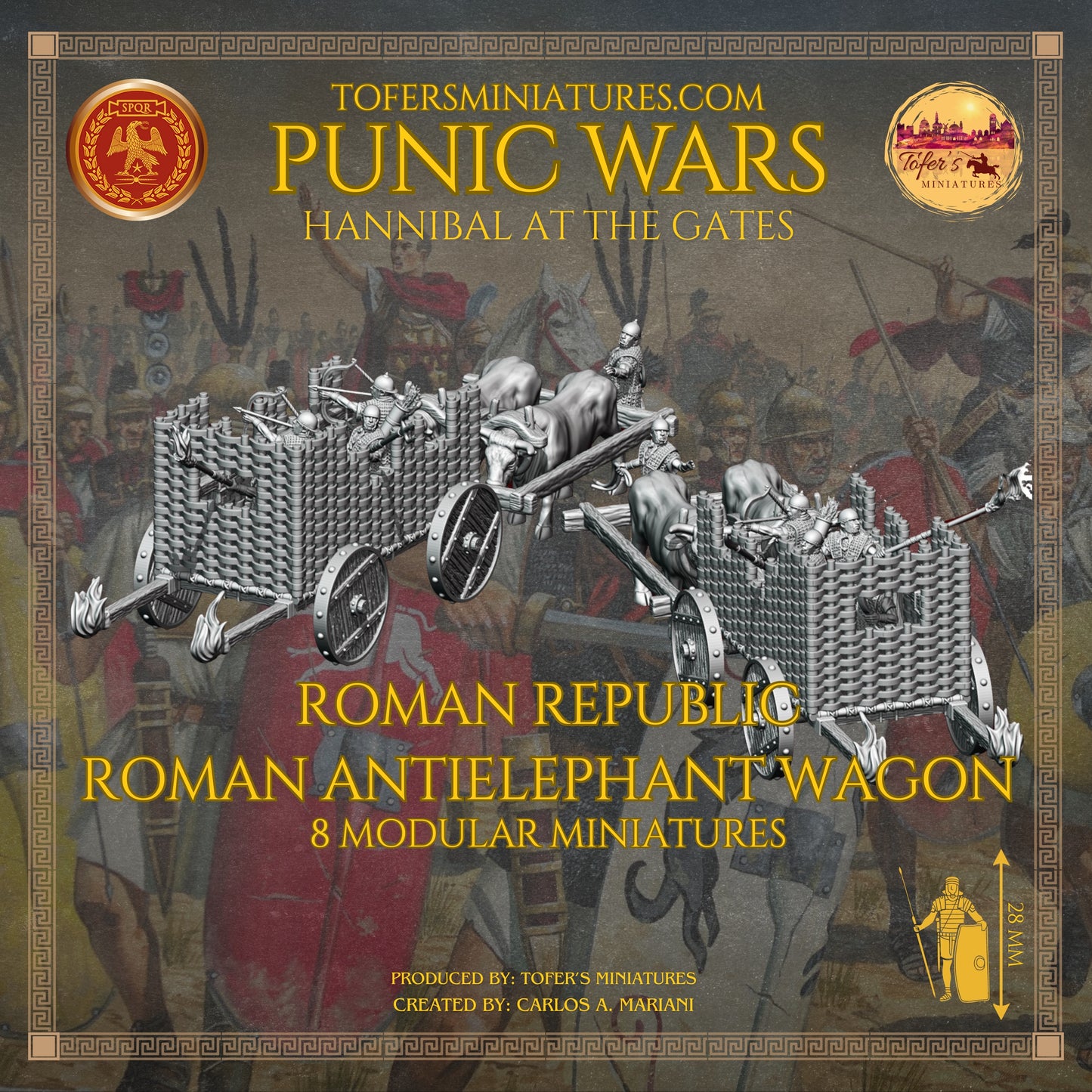 Roman Anti Elephant Wagon