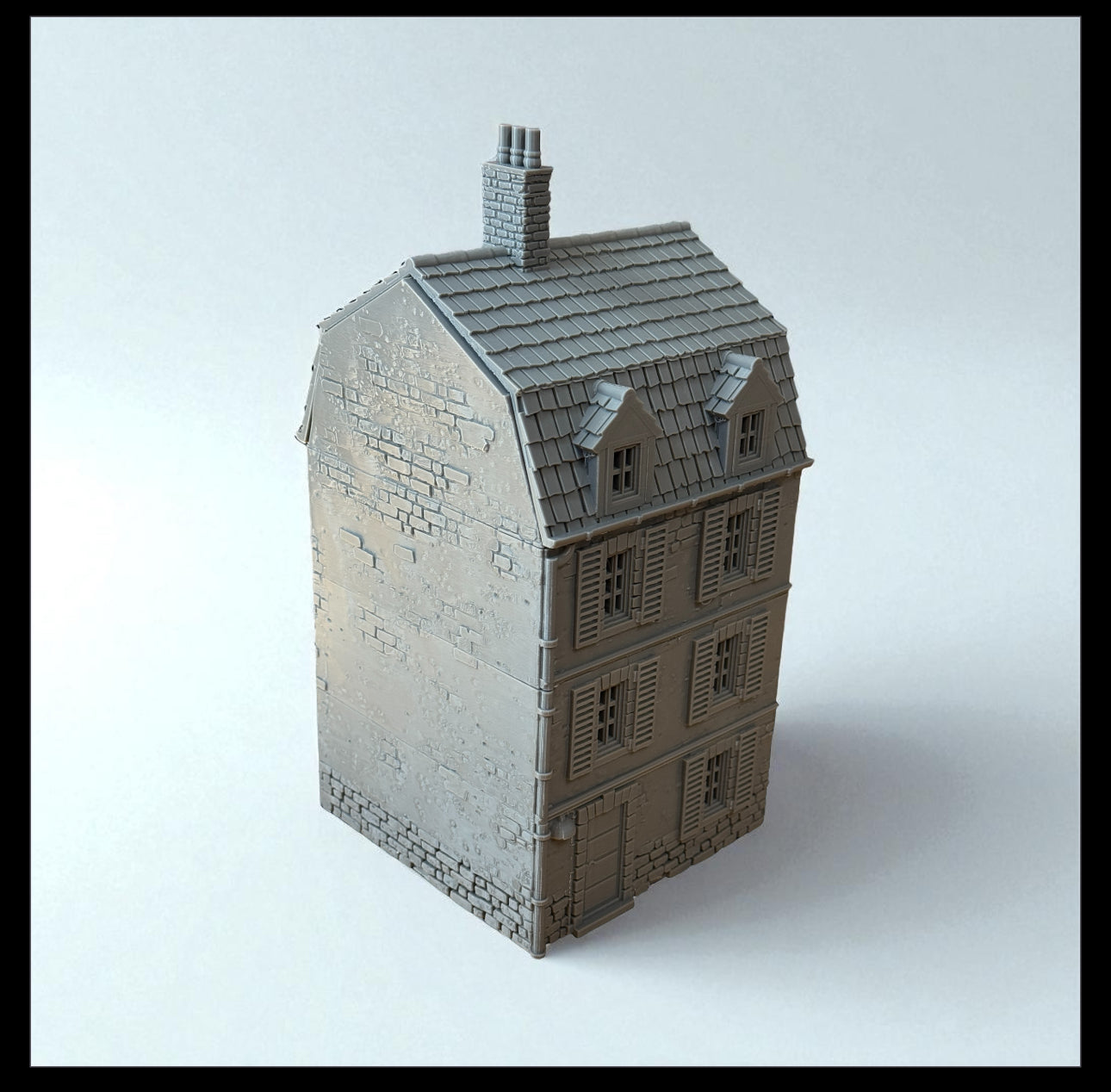 WW2 Battle of Normandy House #1 Modular Building - Bolt Action 1/56 (28mm) scale 28 mm Miniatures