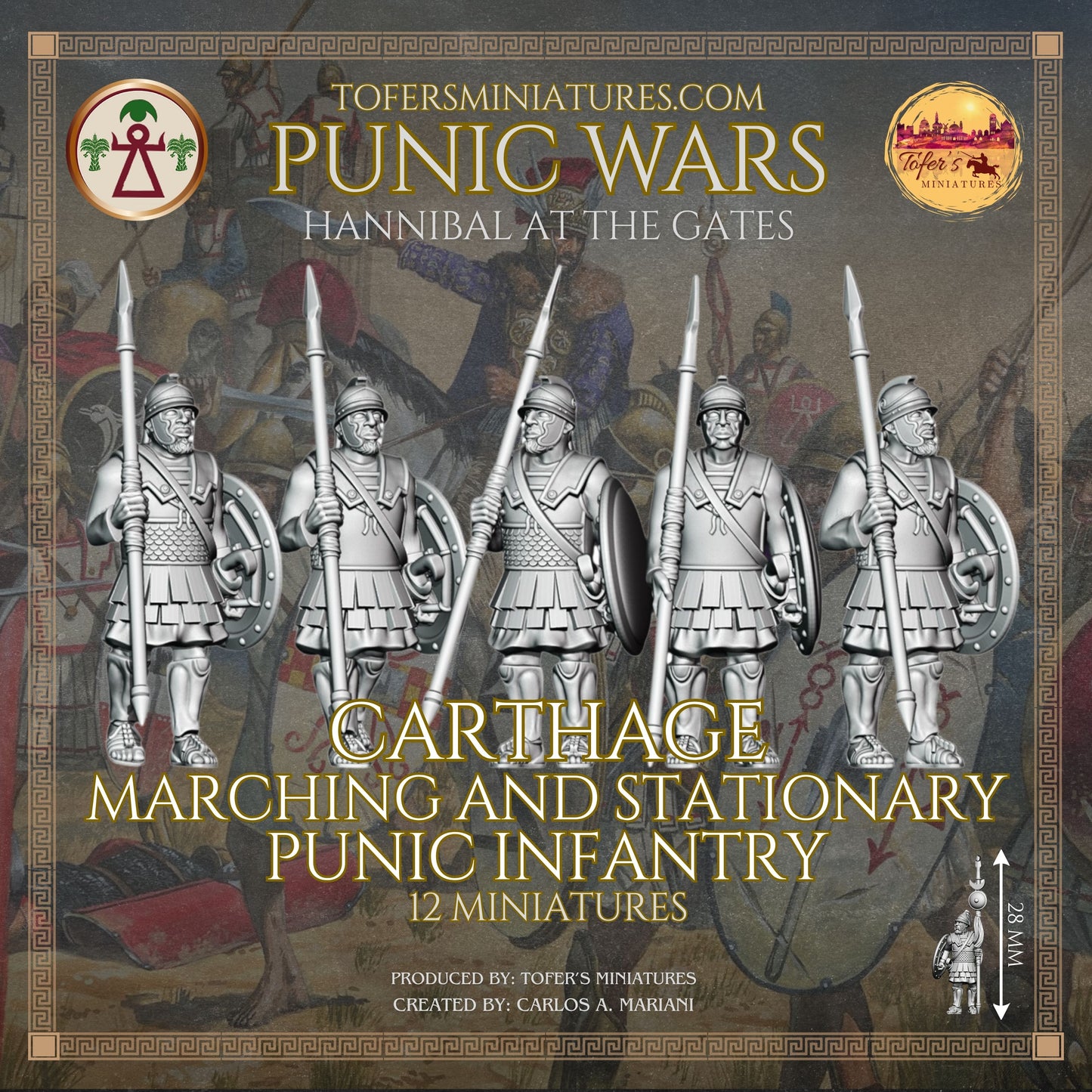 Marching and Stationary Punic Infantry