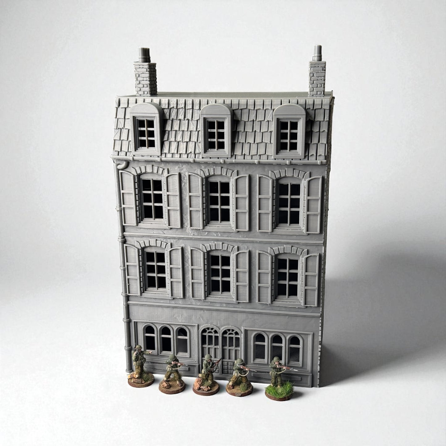 WW2 Battle of Normandy Hotel Modular Building - Bolt Action 1/56 (28mm) scale 28 mm Miniatures