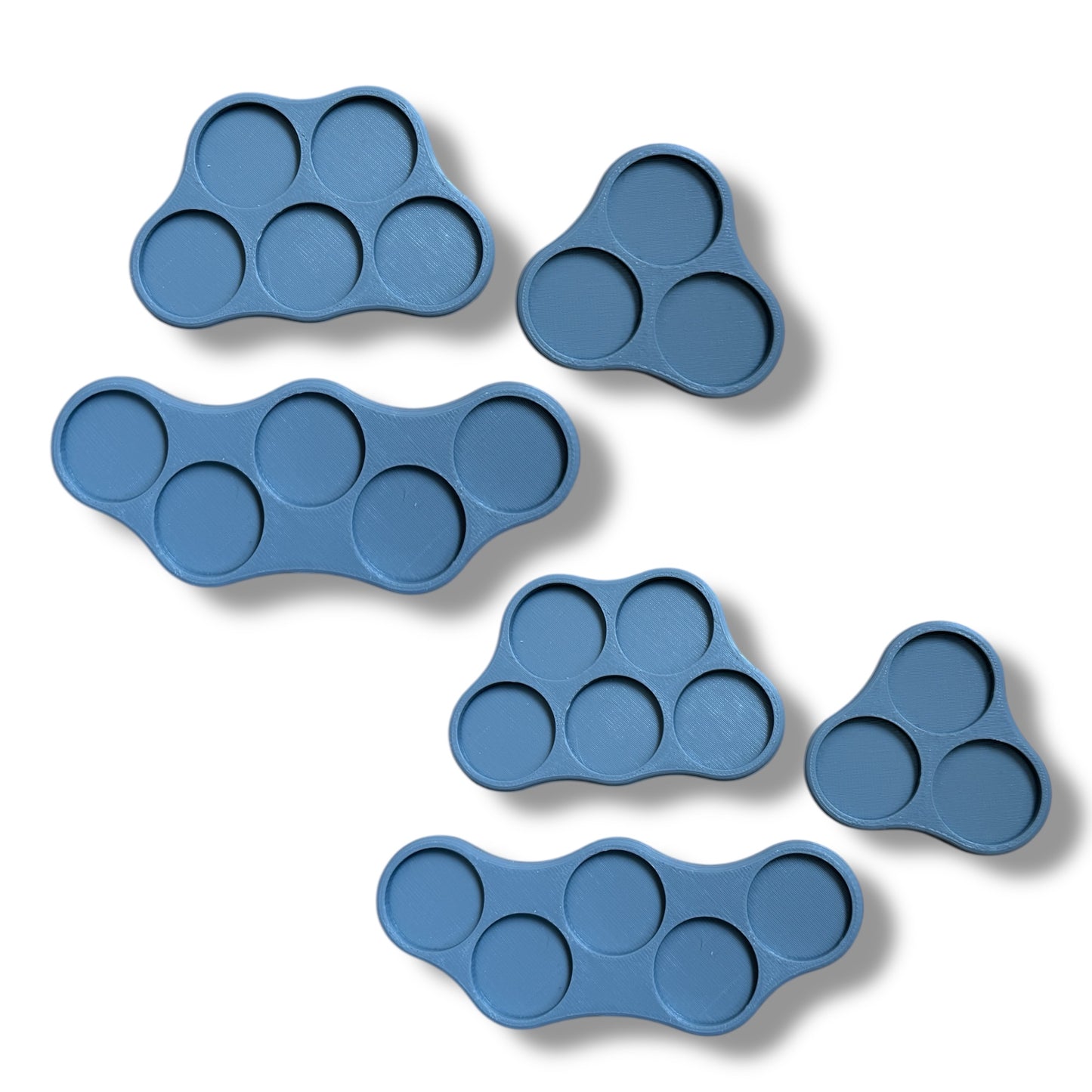 Skirmish movement trays Bases Set 6 for 25mm round bases.