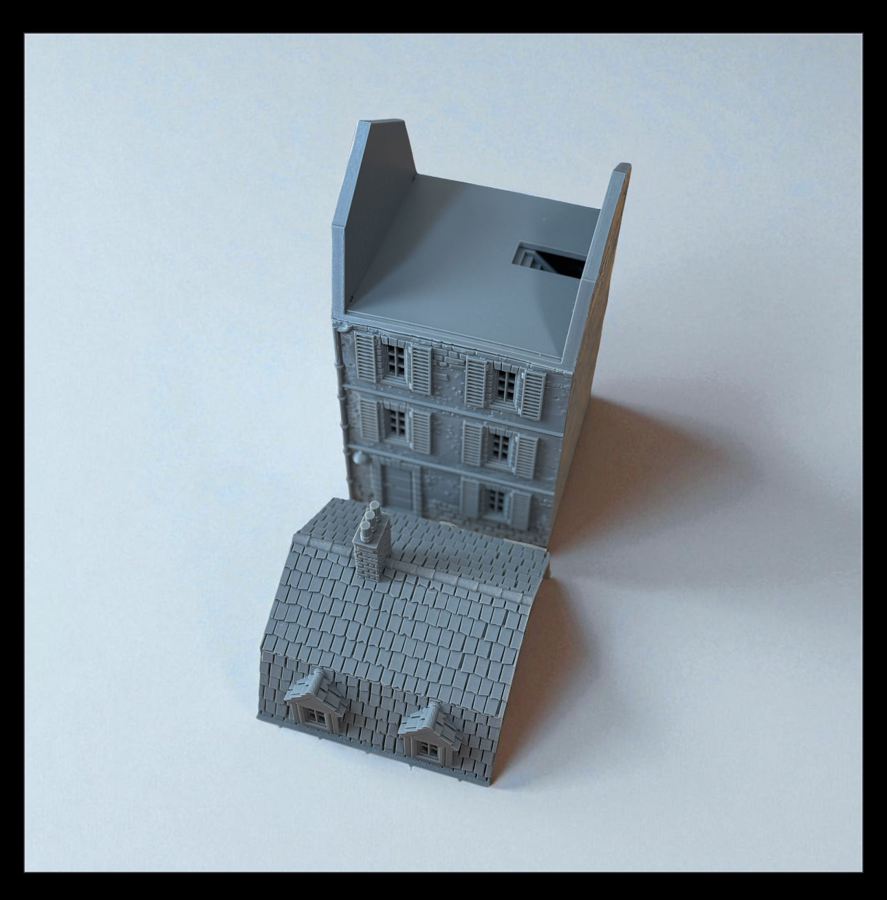 WW2 Battle of Normandy House #1 Modular Building - Bolt Action 1/56 (28mm) scale 28 mm Miniatures