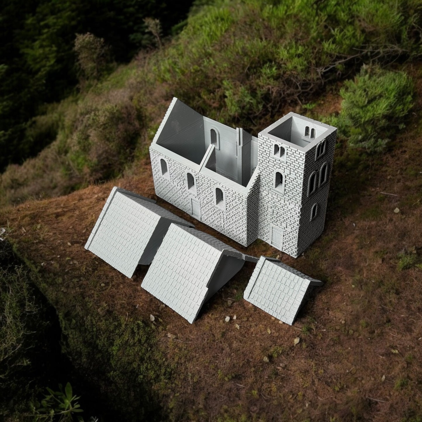 Dark Ages Modular Saxon / Norman Church | Late Middle Age | Medieval Terrain, Diorama Wargaming. 28mm scale by Tofer’s Miniatures