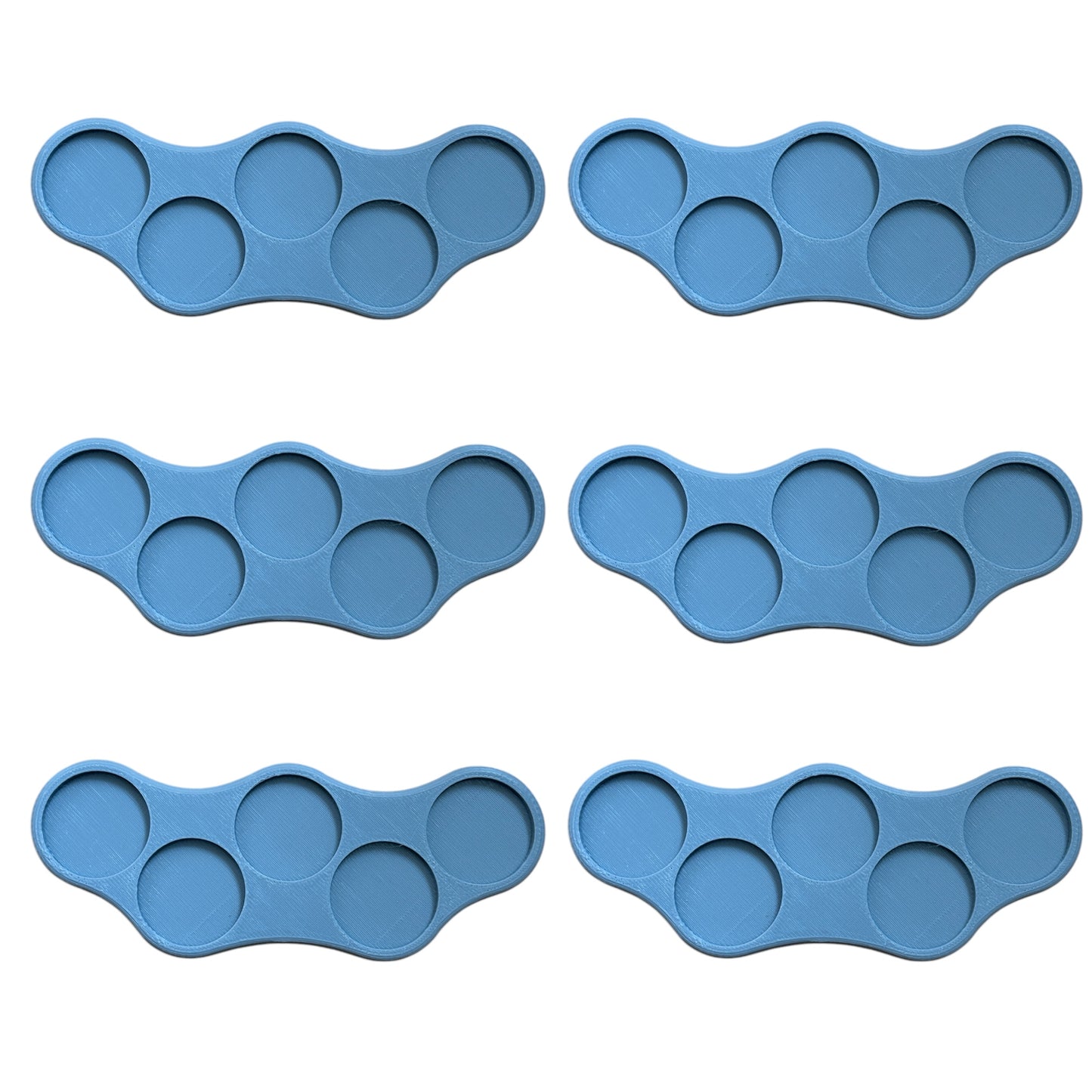Plastic Bases Set 6. Skirmish movement trays for 25mm round bases. #2