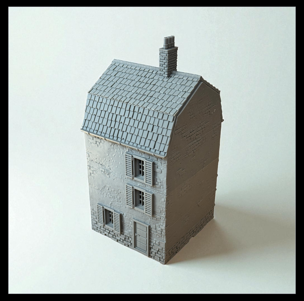 WW2 Battle of Normandy House #1 Modular Building - Bolt Action 1/56 (28mm) scale 28 mm Miniatures