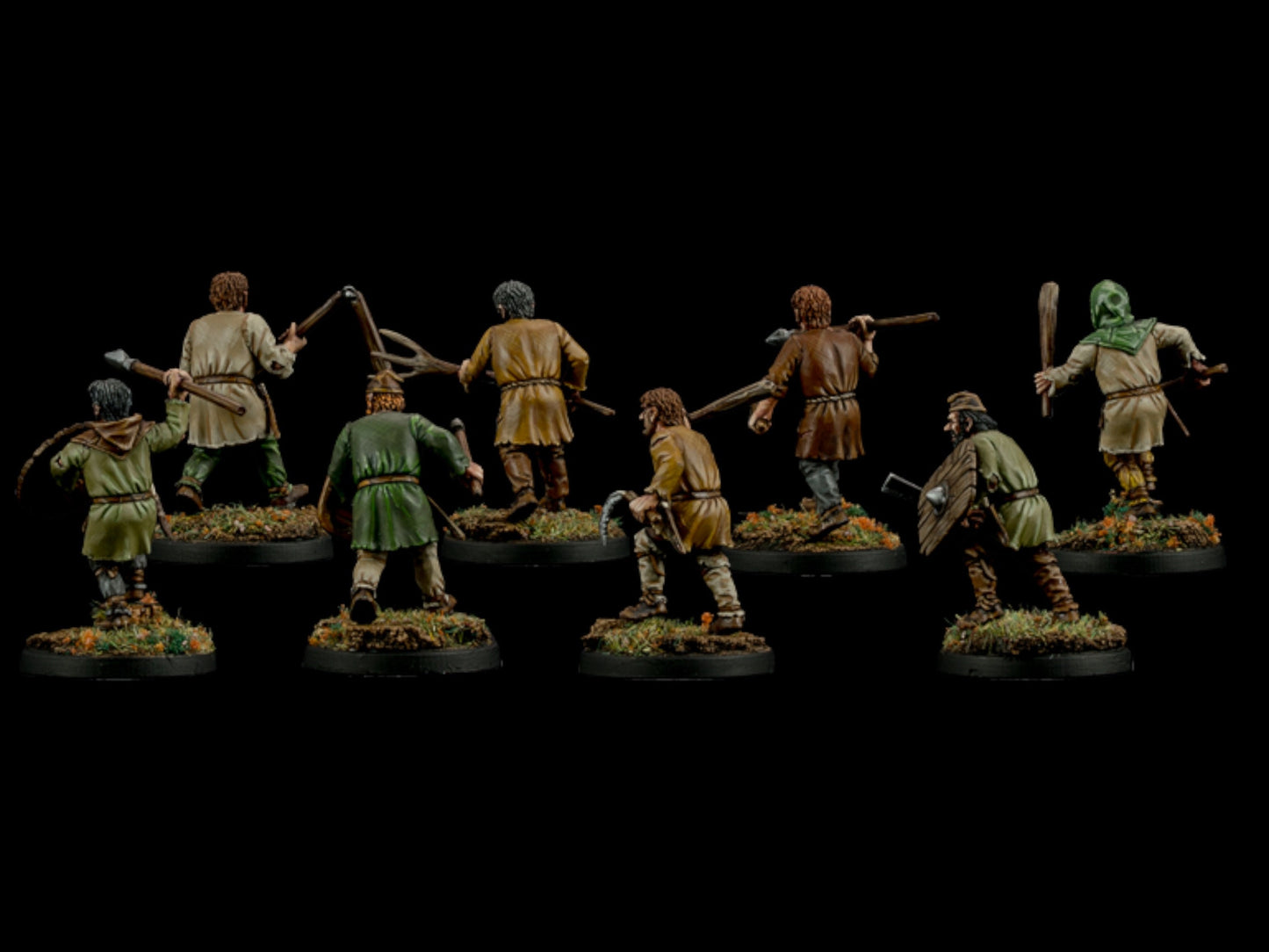 Set of 8 The Anglo-Saxons 5: Geburs. 28 mm Miniatures