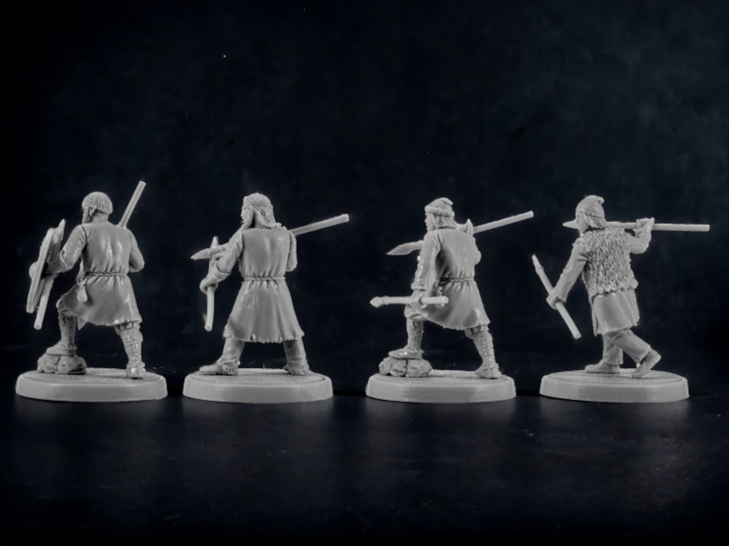 Set of 4 Pagan Rus. 28 mm Miniatures Set 6. Ideal for SAGA and other wargames Distributed by Tofer's Miniatures. Produced by V&V Miniatures
