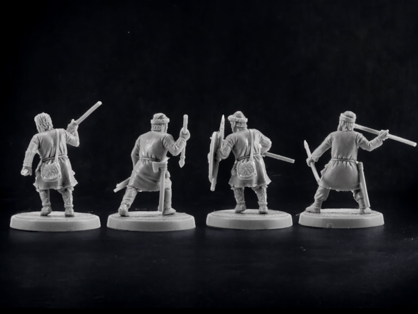 Set of 4 Pagan Rus. 28 mm Miniatures Set 5
