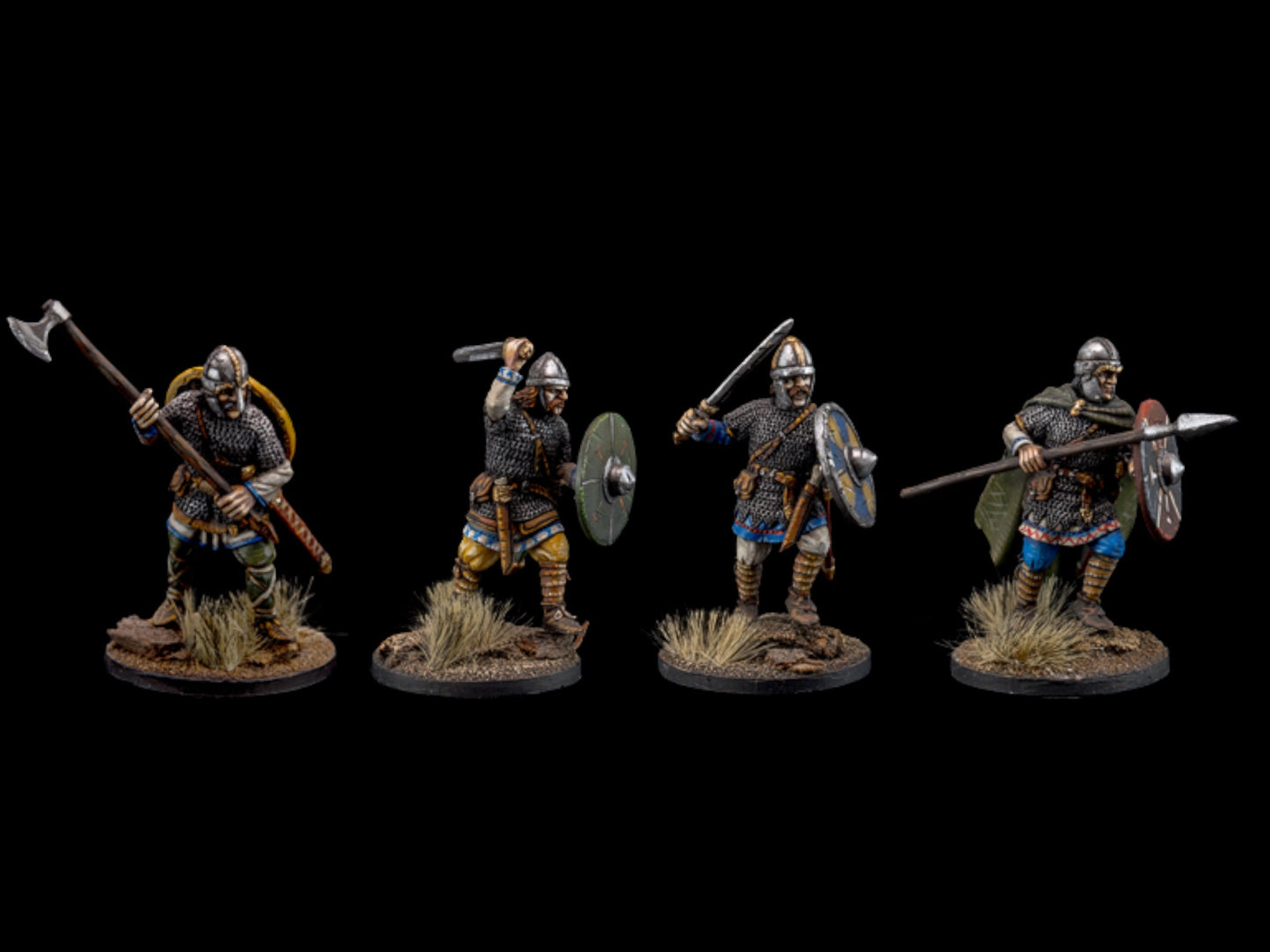 Set of 4 The Anglo-Saxons. 28 mm Miniatures