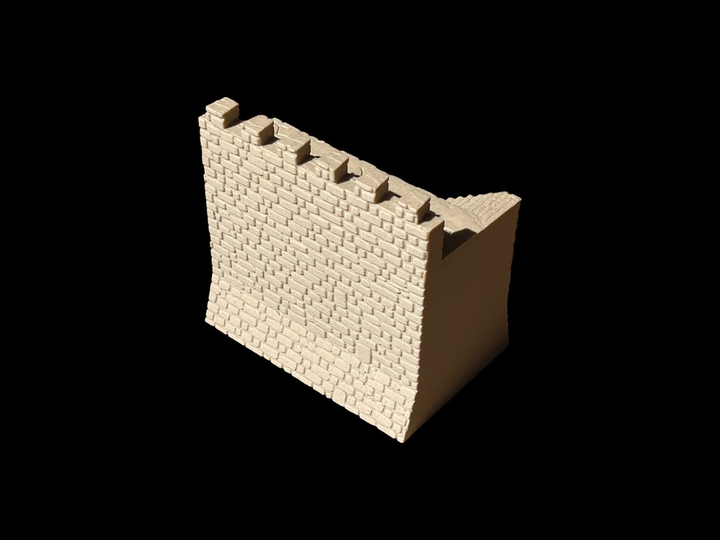 Modular Medieval Crusades Middle Eastern Jerusalem Castle Wall with Stairs 28mm scale