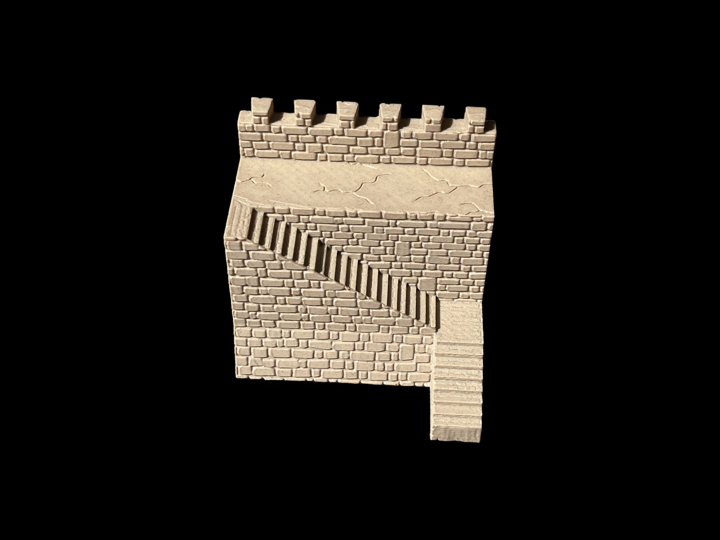 Modular Medieval Crusades Middle Eastern Jerusalem Castle Wall with Stairs 28mm scale