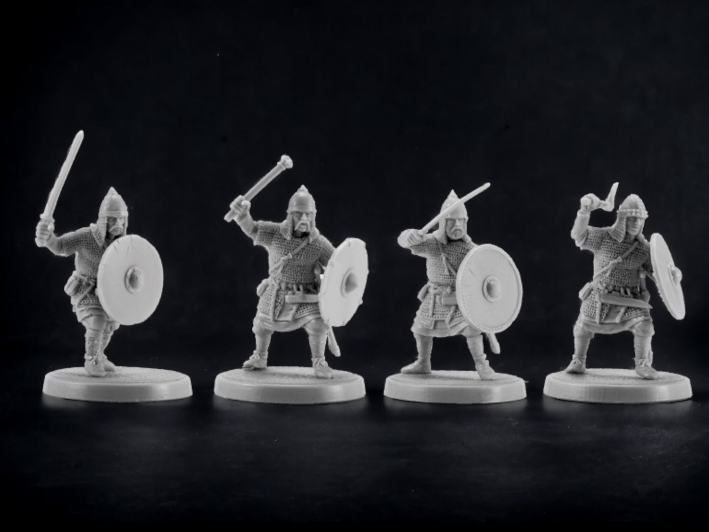 Set of 4 Pagan Rus. 28 mm Miniatures Set 2