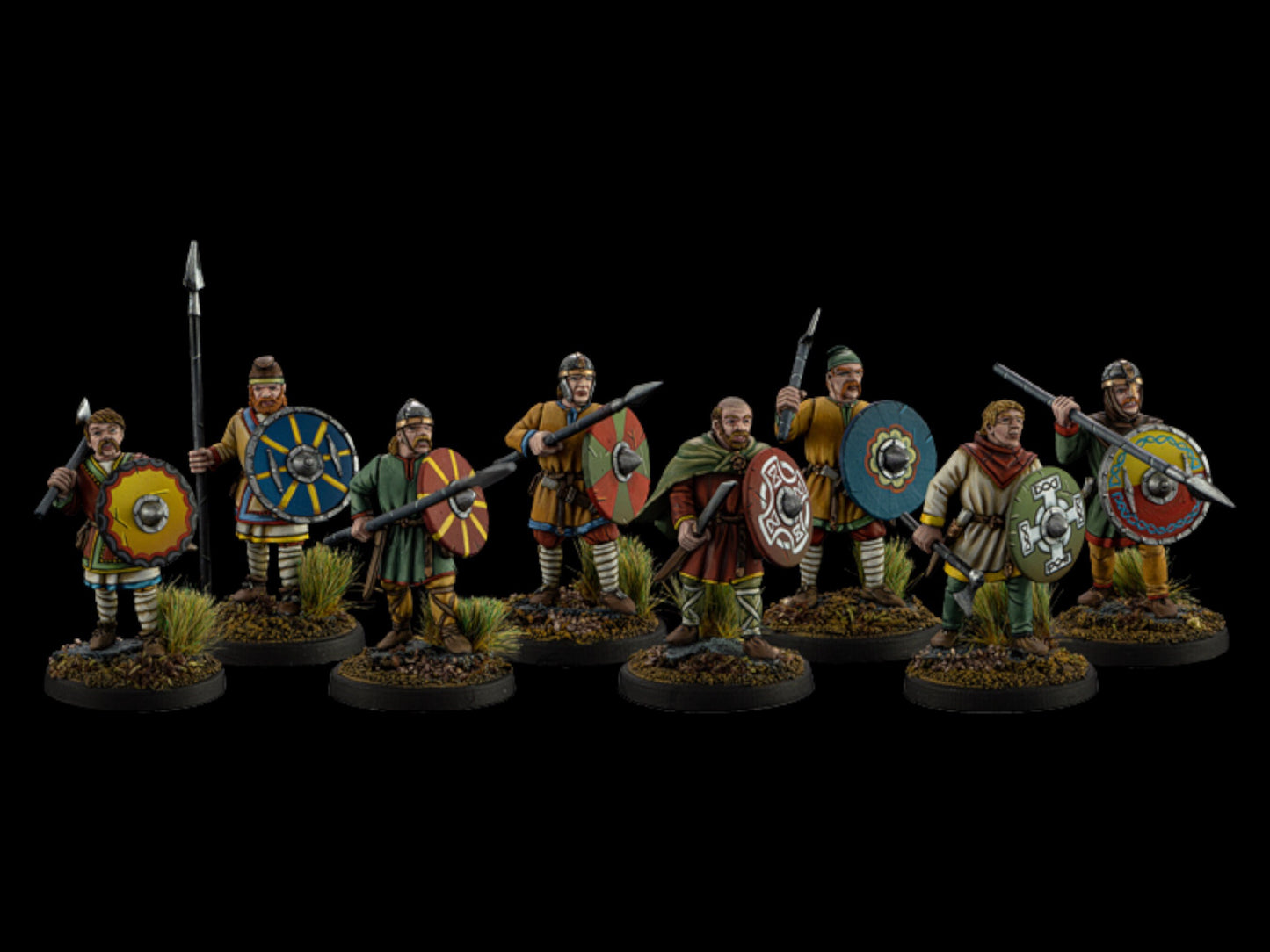 Set of 8 The Anglo-Saxons 4: Ceorls. 28 mm Miniatures