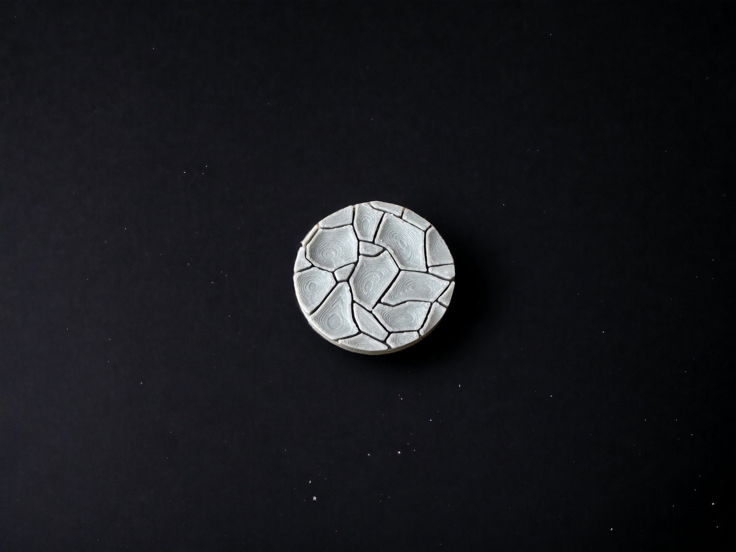 Set of 15 Cracked Desert Bases, Terrain Scenery for Tabletop Miniatures Wargame 35 mm scale