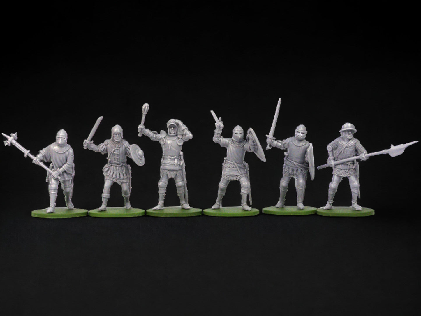 Set of 6 French Infantry. 40 mm Miniatures