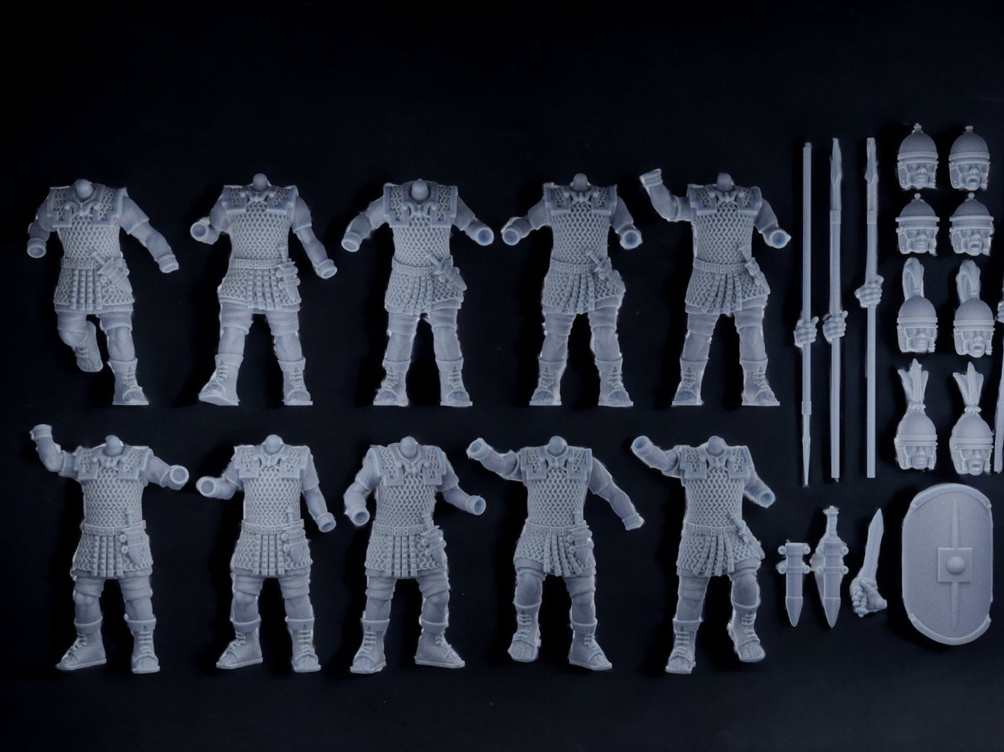 Roman Legionaries of The Republic Modular Miniatures. 28 mm Miniatures (Set of 10) Ideal for games like Hail Caesar and other wargames.