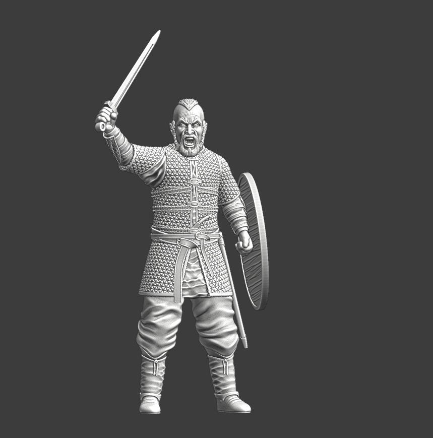 Harald Hárfagri - or Fine Hair, Viking Chieftain. 28 mm Miniatures Viking Warlord. 28 mm Miniatures