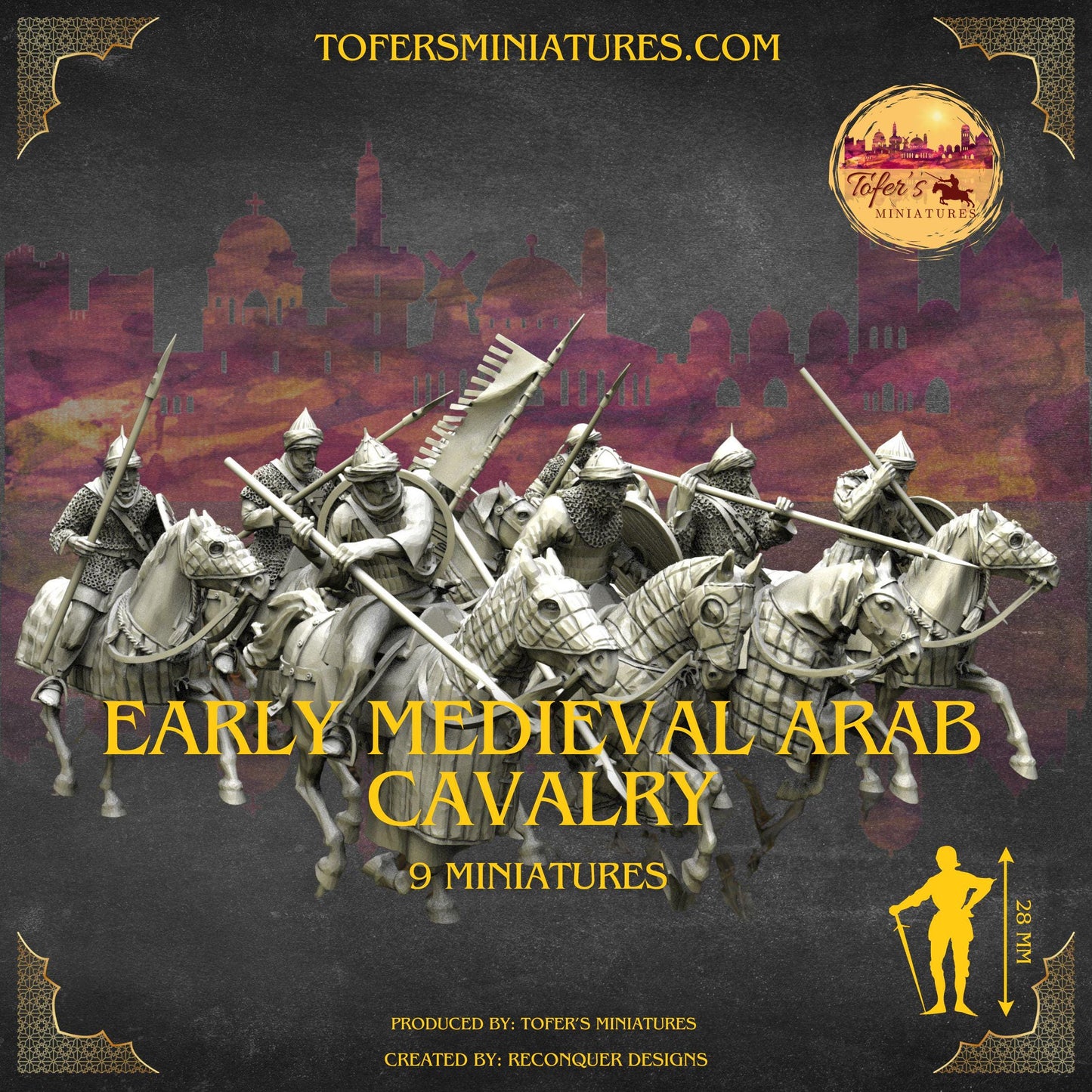 Early Medieval Arab Cavalry. 28 mm