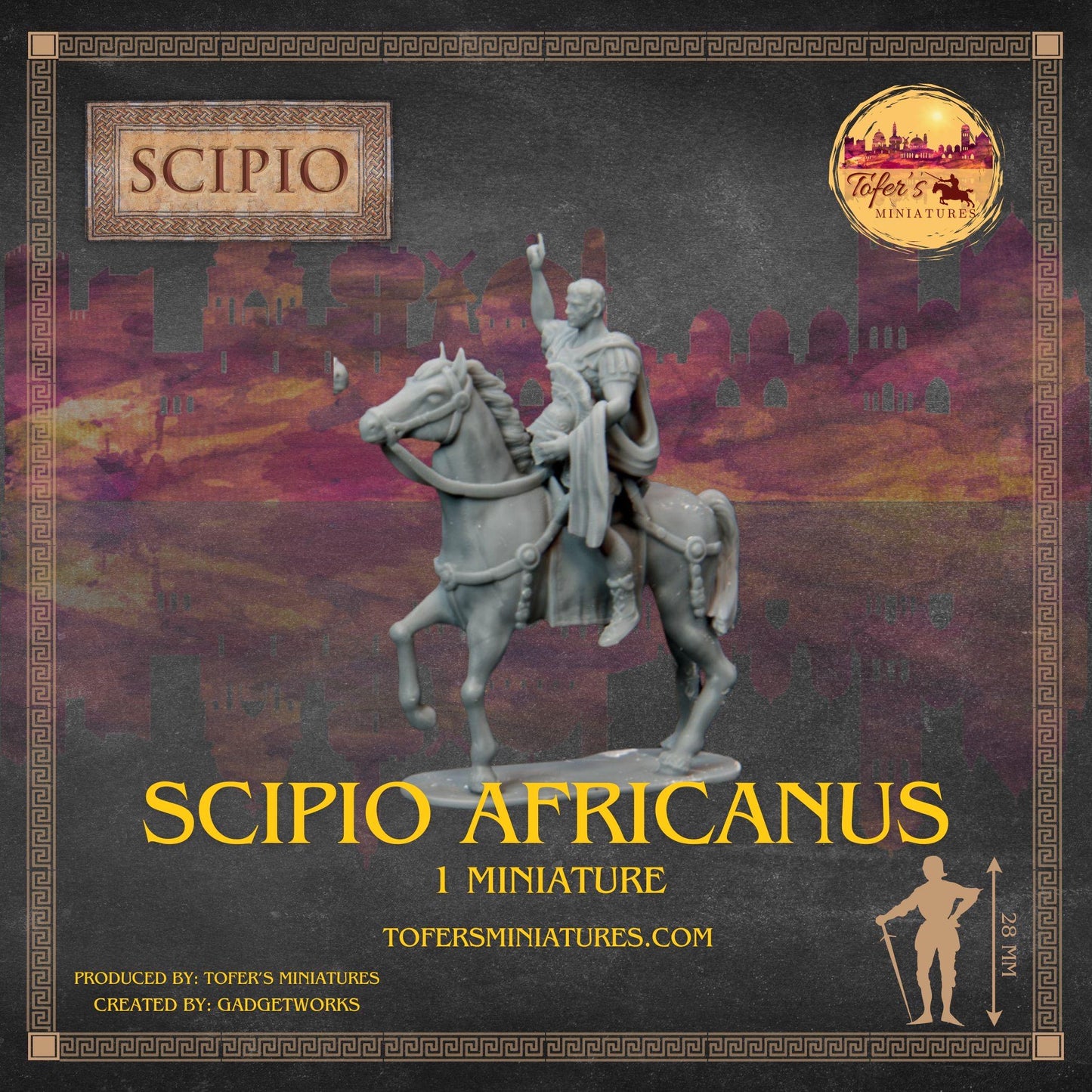 Consul Scipio Africanus. Roman Republic 28 mm Miniatures