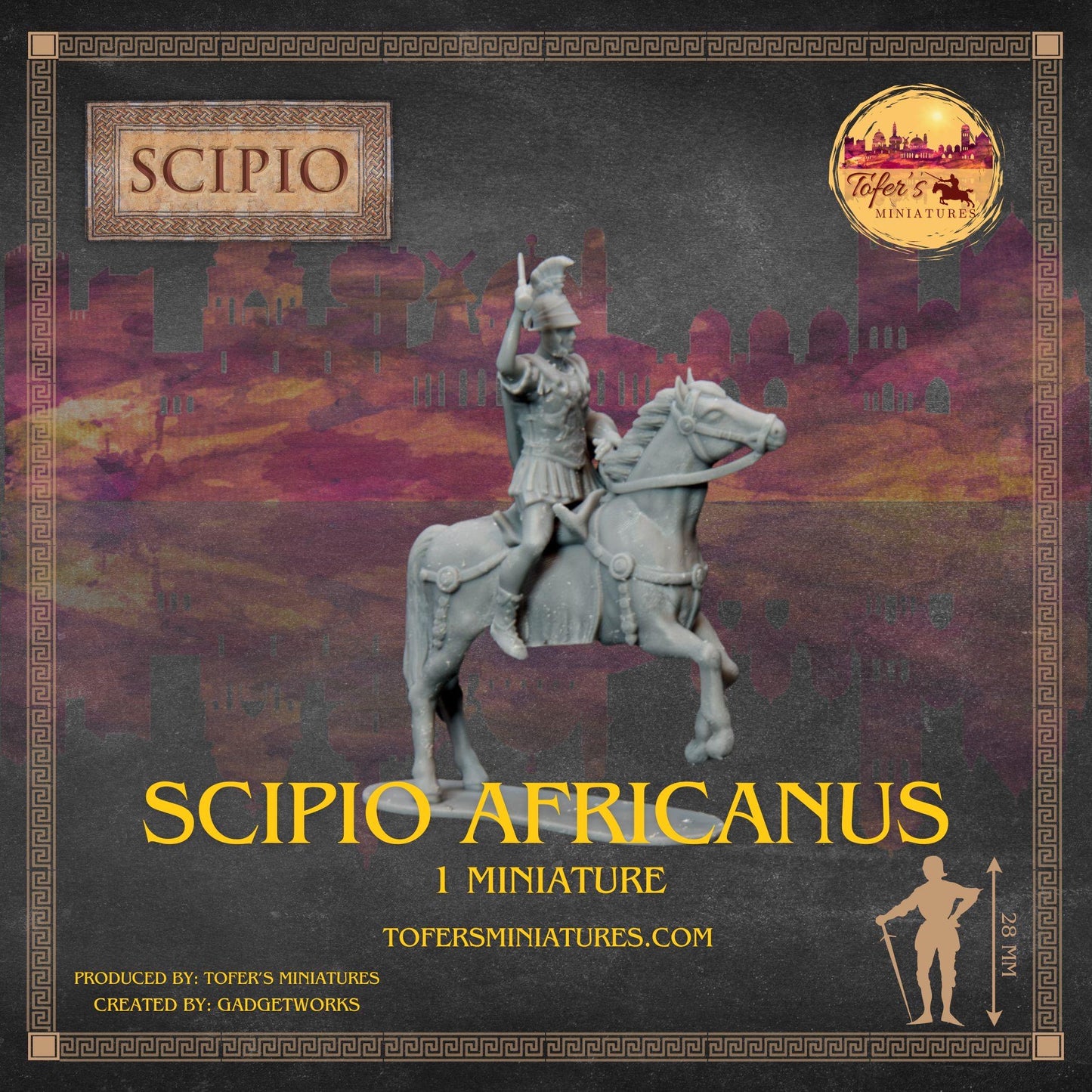 Consul Scipio Africanus #2. Roman Republic 28 mm Miniature