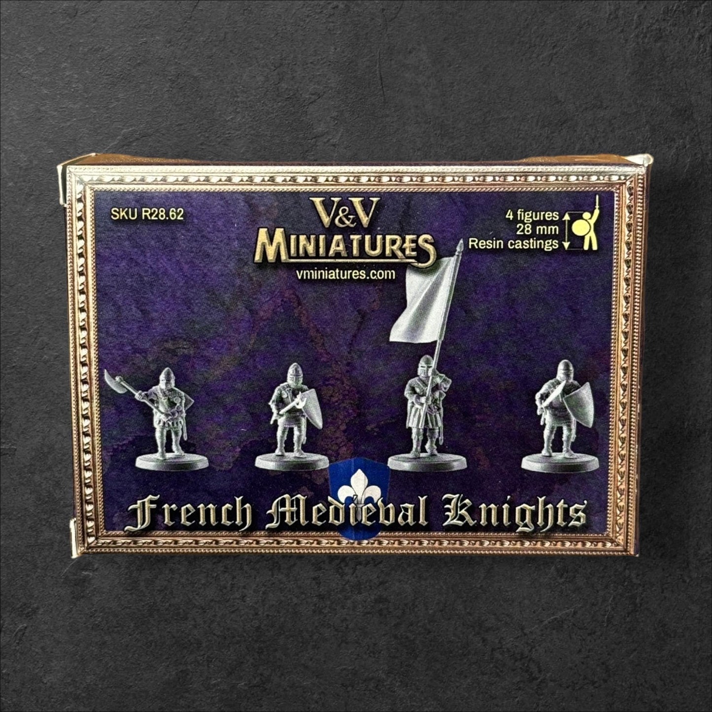 French Medieval Knights. 28 mm Miniatures