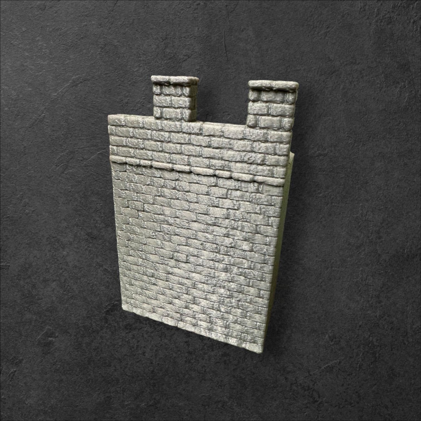 Left Wall from the Roman Milecastle / Fort - End of Empire Modular Castle. 28 mm scale. Ideal for Games Like SAGA and Other Wargames.