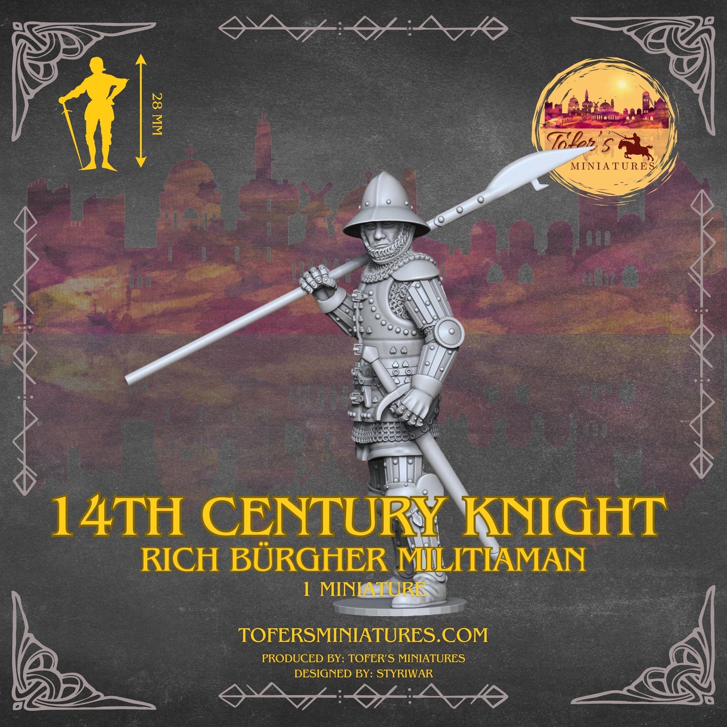 Late 14th Century Rich Bürgher Militiaman