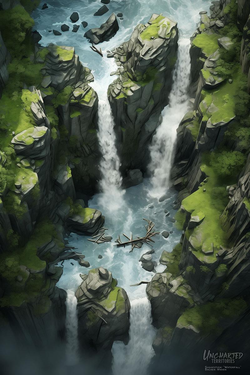 The Roaring Mists Battle Maps for TTRPG, D&D,5e,Roll20, Fantasy Grounds Uncharted Territories: high-resolution, digital battle maps #3