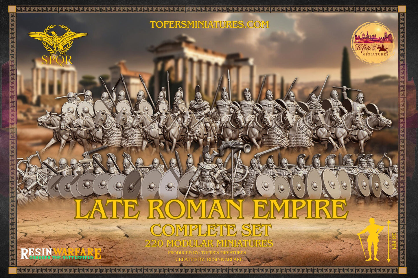 Late Roman Empire. Complete Set. 28 mm Miniatures Set of 220 Miniatures