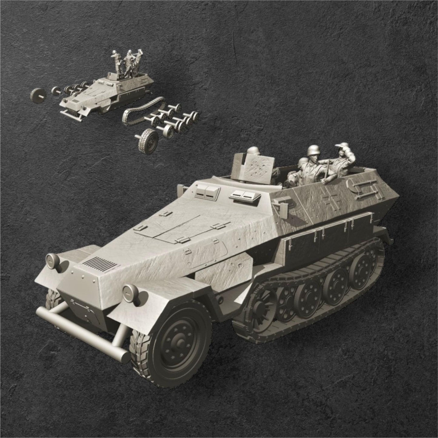 SD.KFZ. 251-1 AUSF. A (Germany, WW2) - Bolt Action 1/56 (28mm) scale 28 mm Miniatures