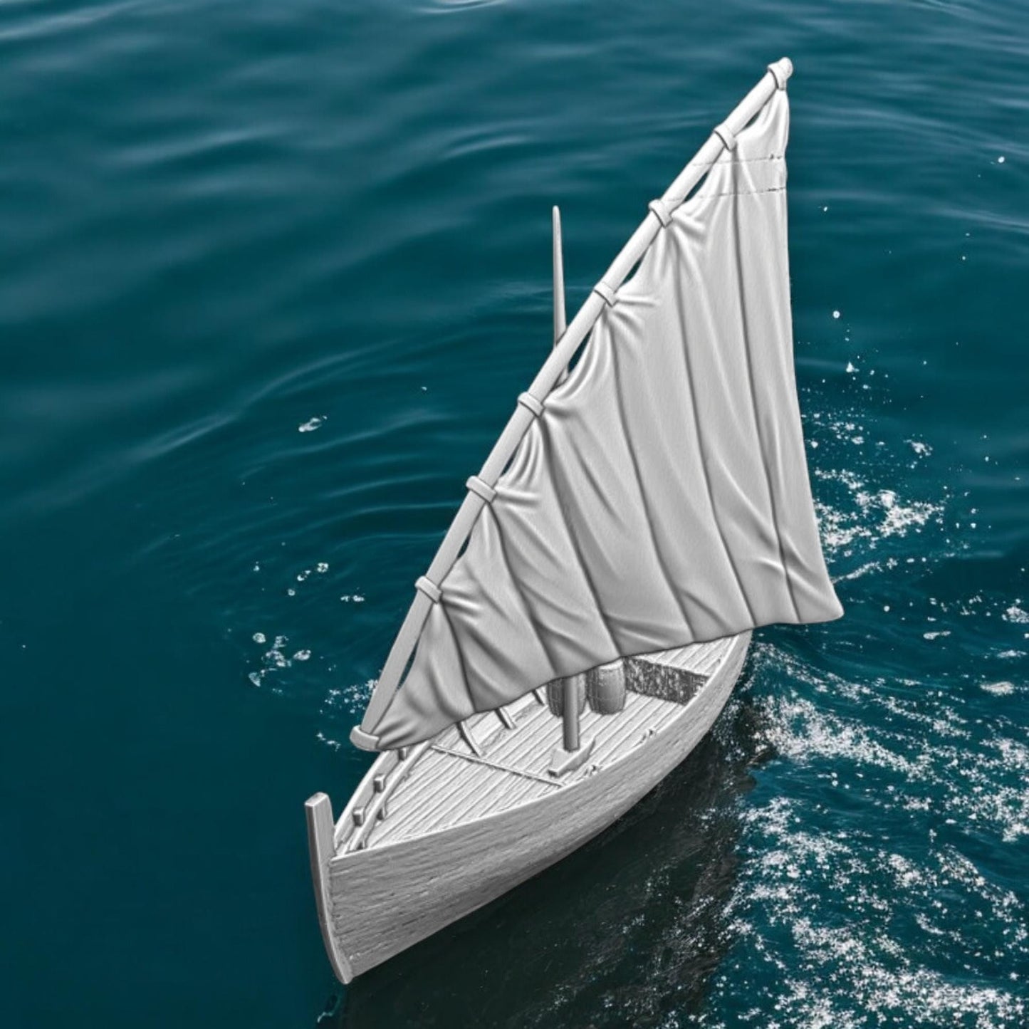 Medieval fishing boat. 28 mm scale