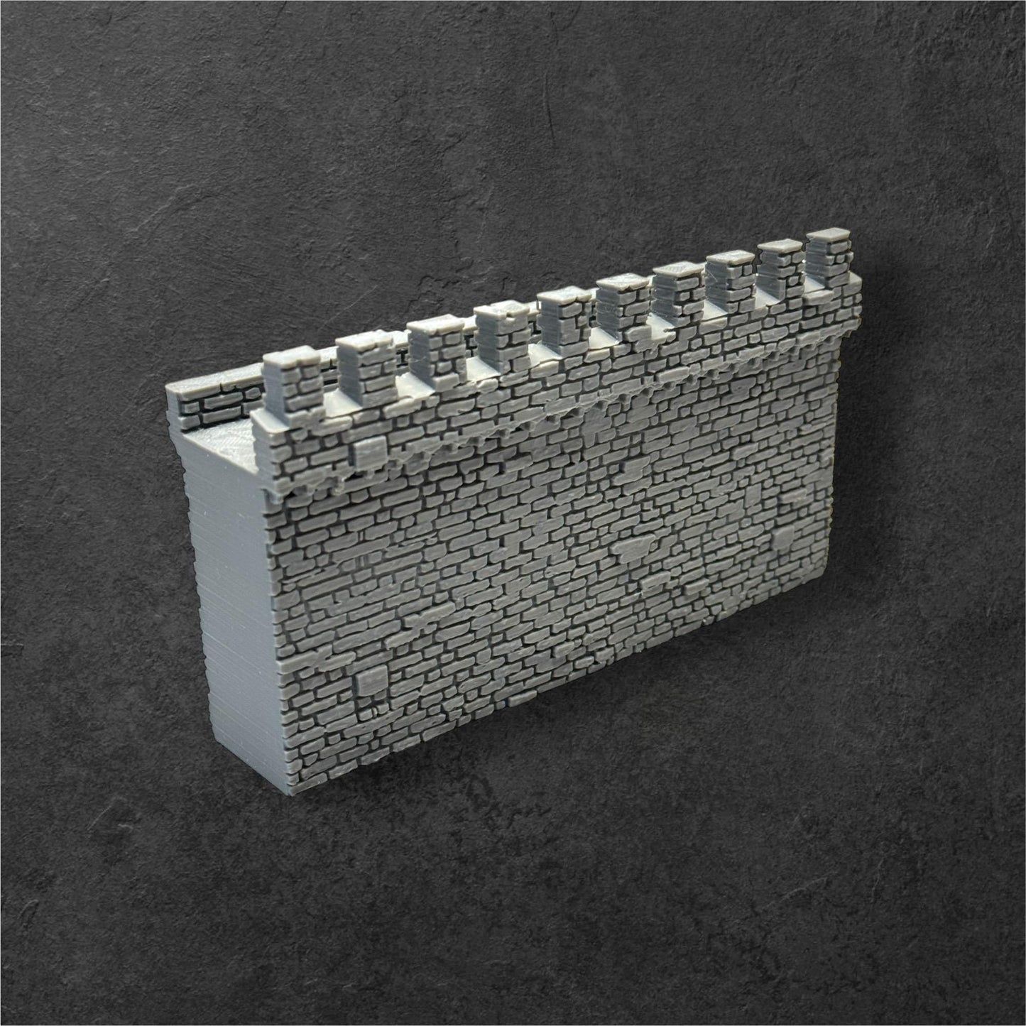 Medieval Modular Castle Wall (Straight). 28mm scale. Historical Wargaming by Tofer’s Miniatures