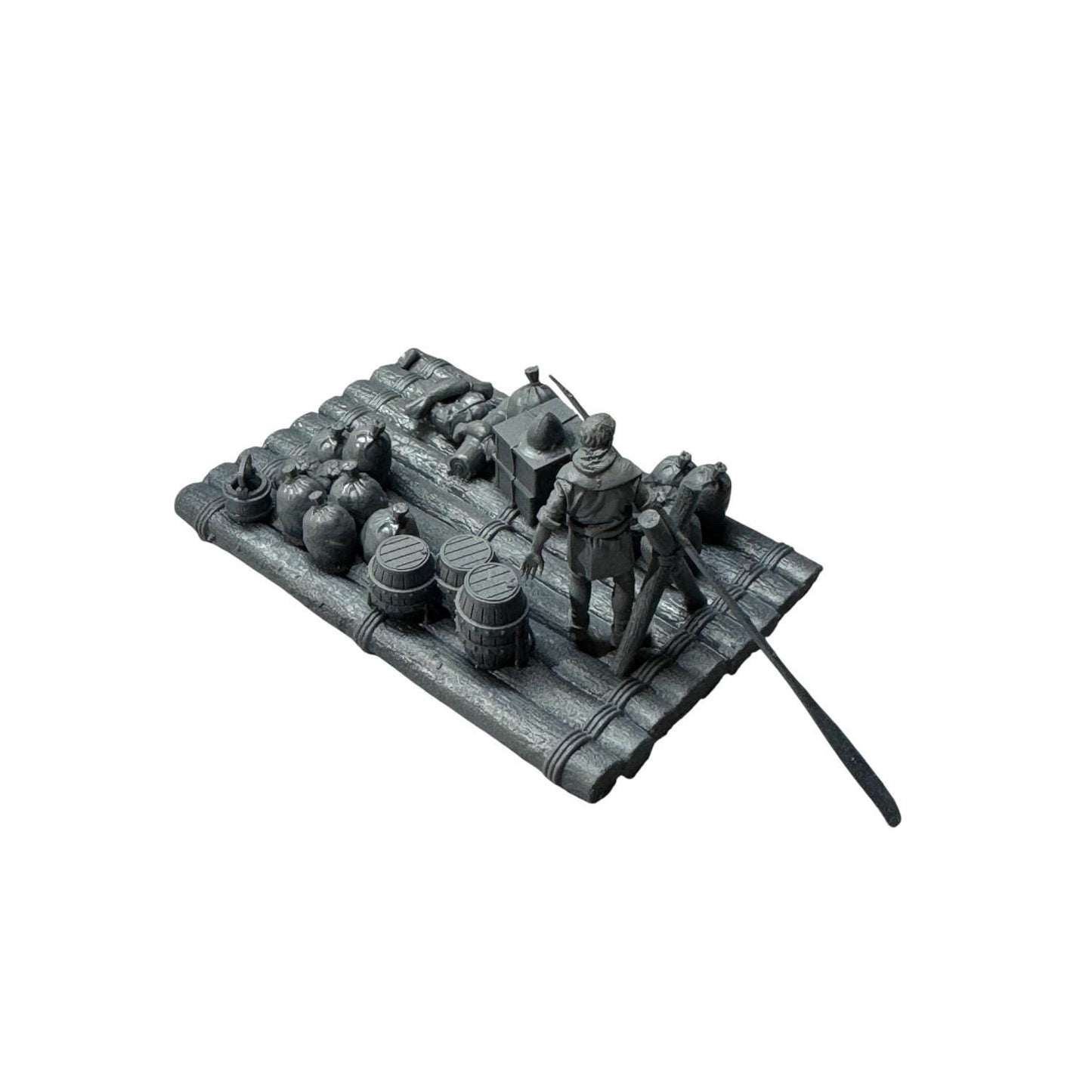 Medieval Supply Raft. 28 mm scale