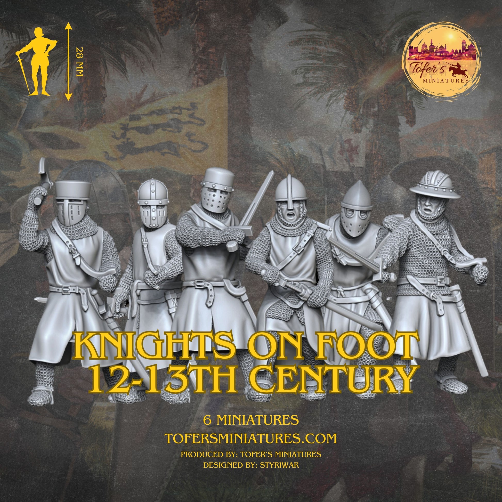 Medieval Knights on foot 12-13th Century
