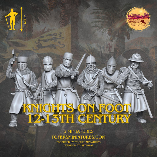 Medieval Knights on foot 12-13th Century