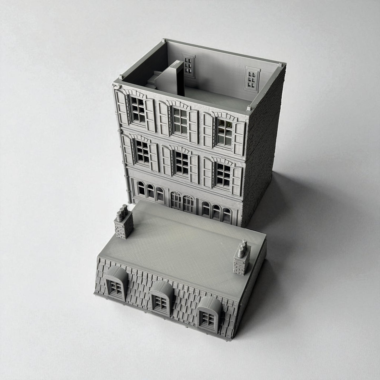WW2 Battle of Normandy Hotel Modular Building - Bolt Action 1/56 (28mm) scale  28 mm Miniatures