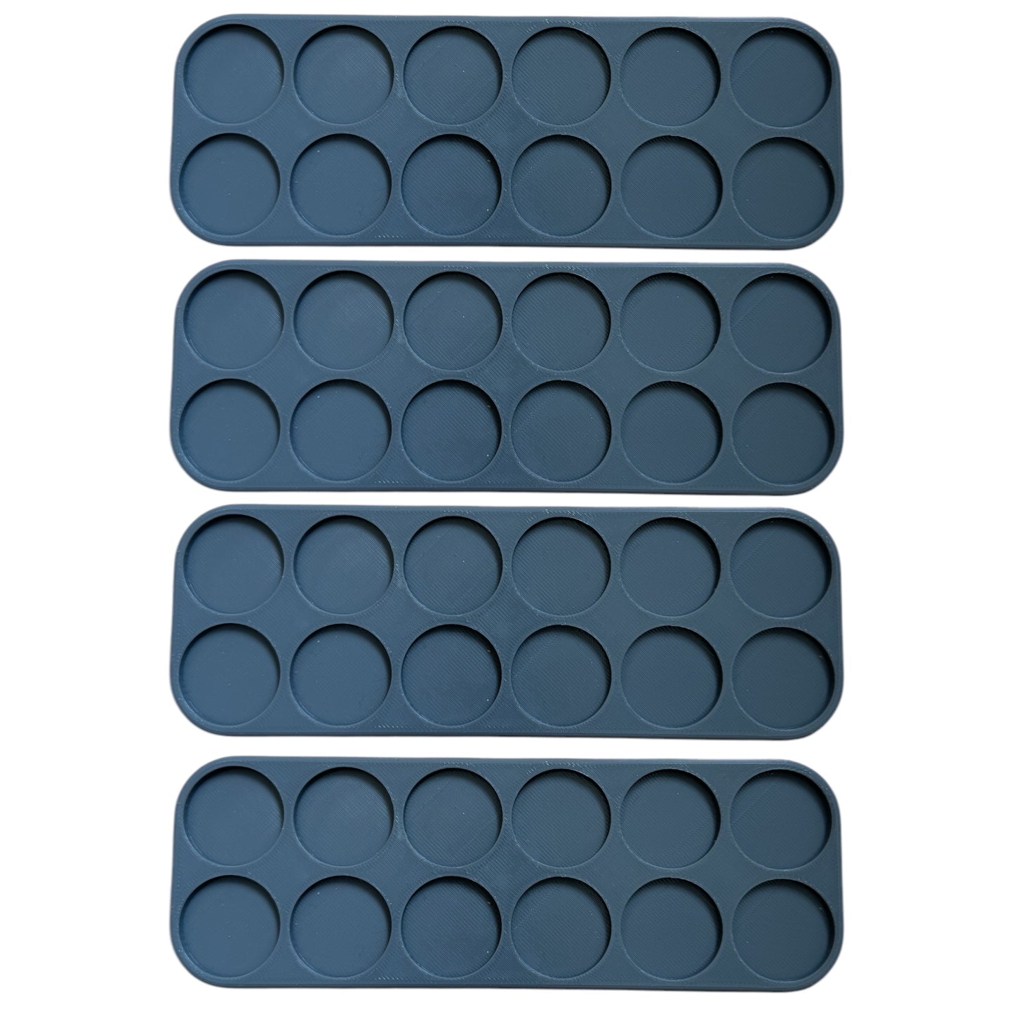 Infantry movement trays Set of 4. Movement trays (5x2) for 25mm round bases.