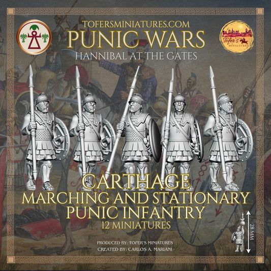 Marching and Stationary Punic Infantry