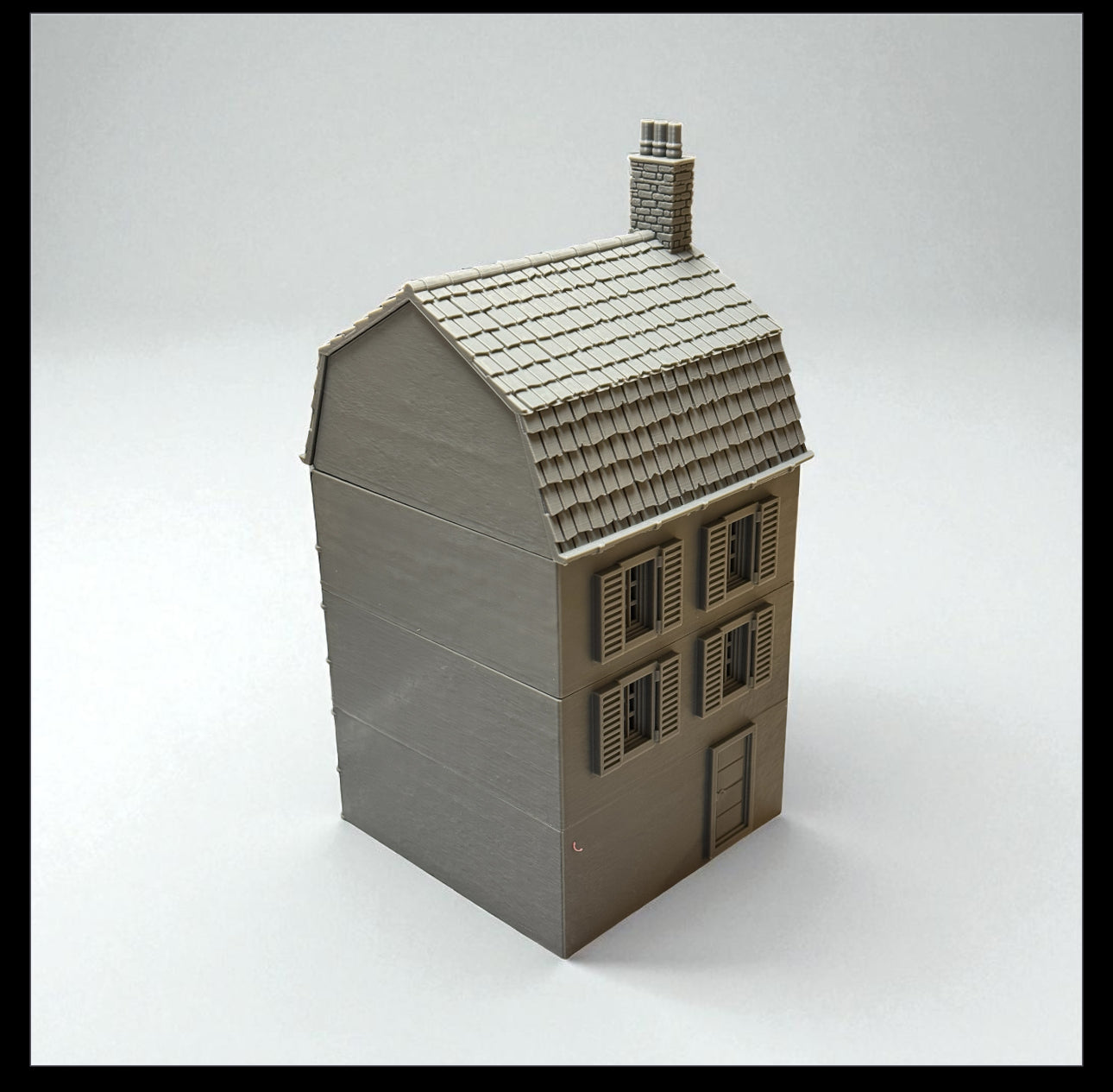 WW2 Battle of Normandy House #2 Modular Building - Bolt Action 1/56 (28mm) scale  28 mm Miniatures