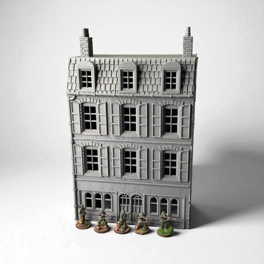 WW2 Battle of Normandy Hotel Modular Building - Bolt Action 1/56 (28mm) scale  28 mm Miniatures