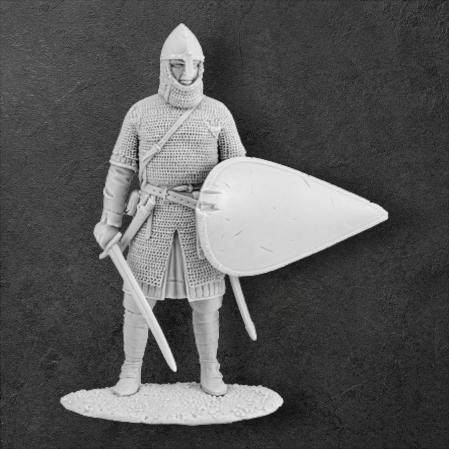 Norman Warlord. Norman Warrior. 54 mm Miniatures.