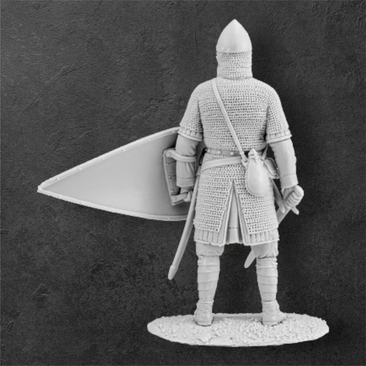 Norman Warlord. Norman Warrior. 54 mm Miniatures.