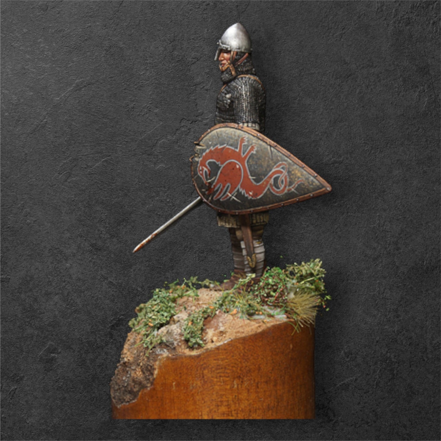 Norman Warlord. Norman Warrior. 54 mm Miniatures.