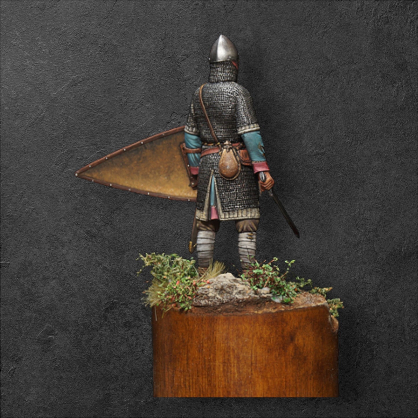 Norman Warlord. Norman Warrior. 54 mm Miniatures.