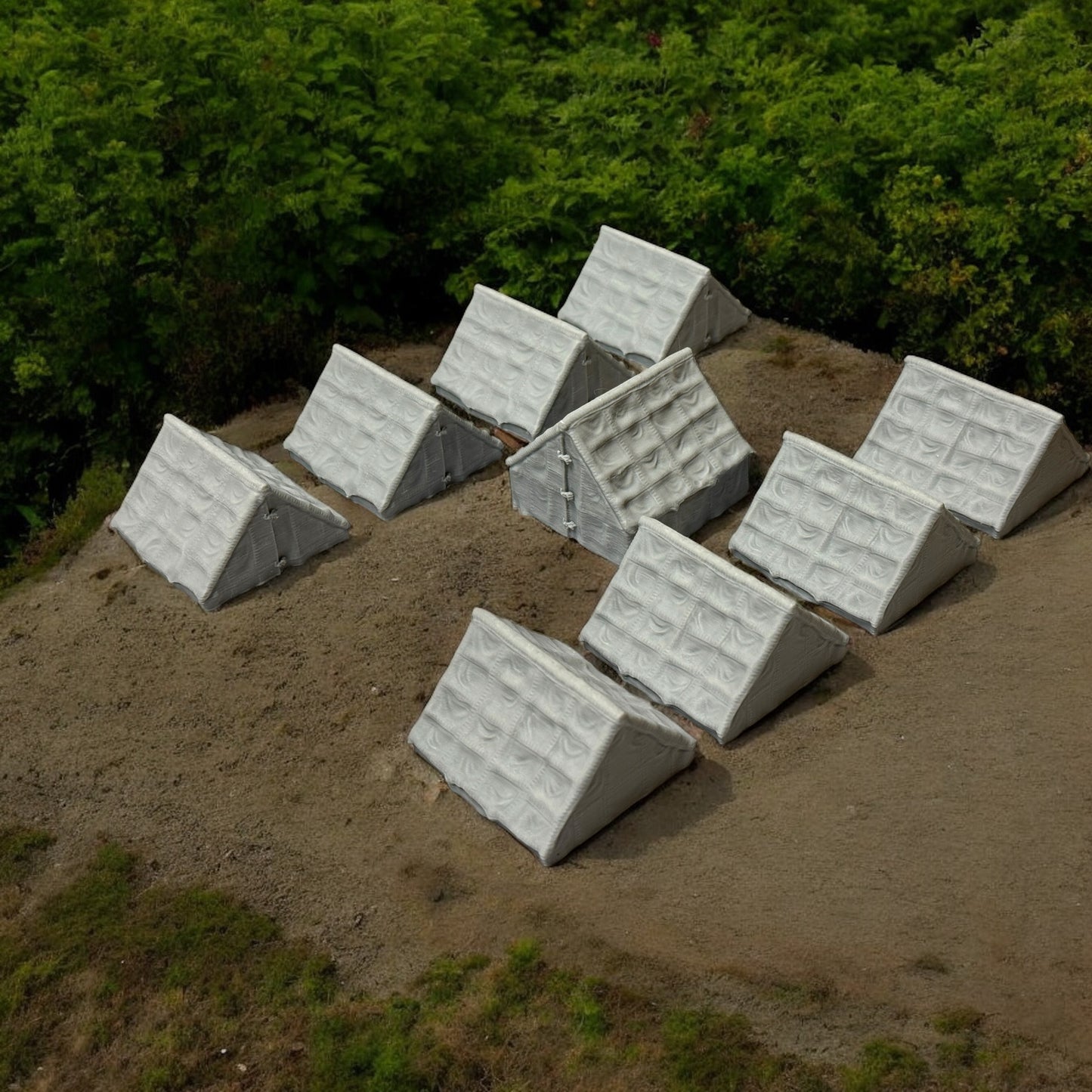 Roman Marching Camp Tents. 9 Pieces. 28 mm