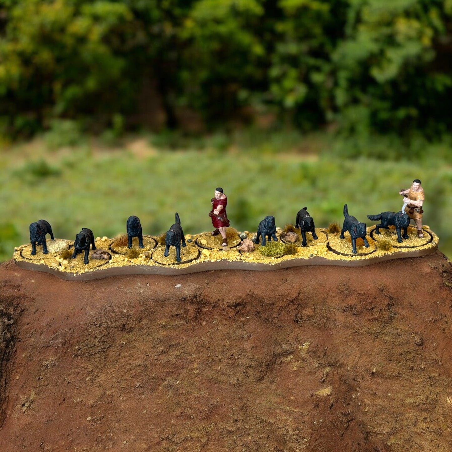 PAINTED Roman Empire / Republic War Dogs. 28 mm Miniatures (Set of 10) Ideal for games like Hail Caesar and other wargames.