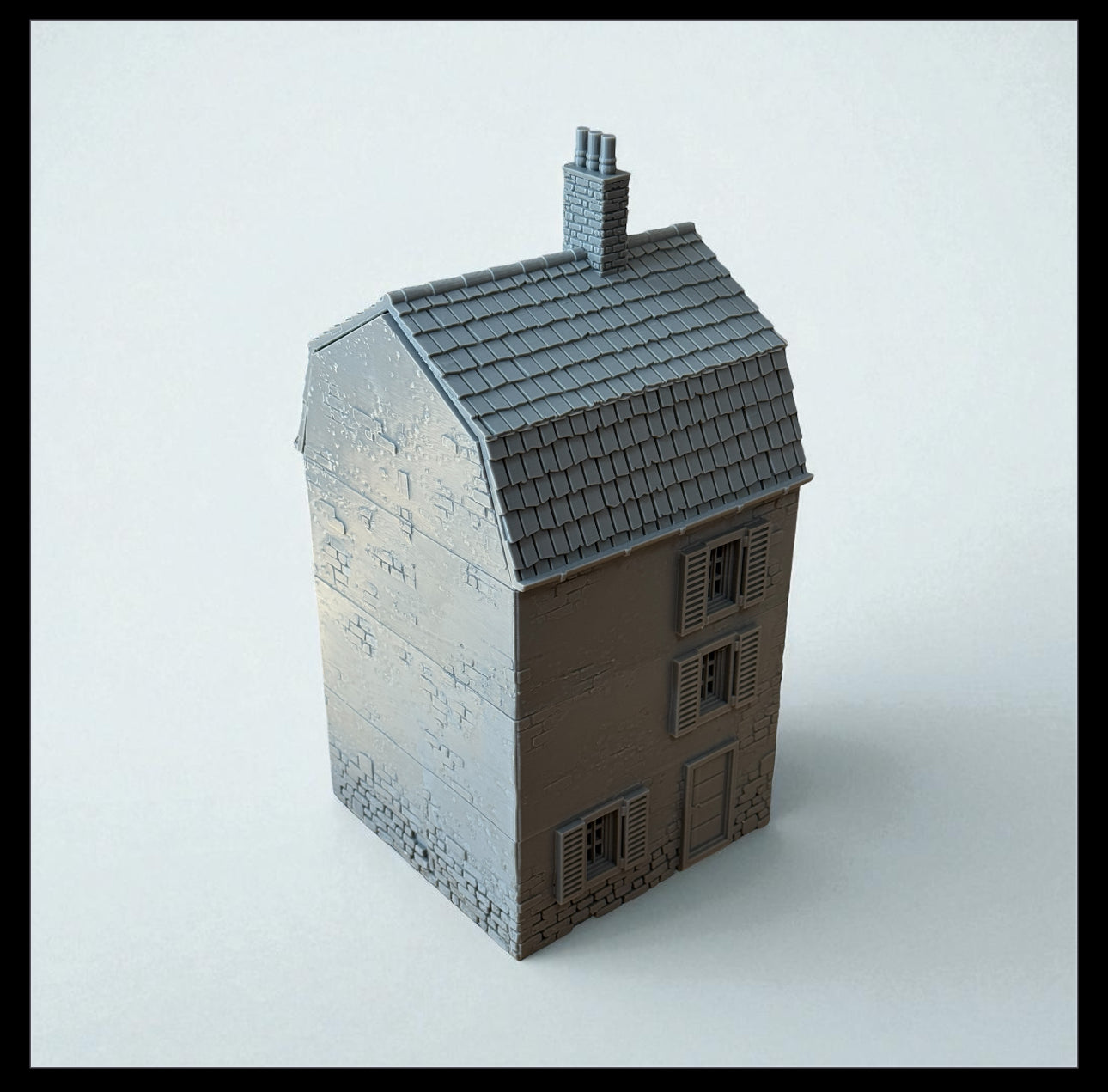 WW2 Battle of Normandy House #1 Modular Building - Bolt Action 1/56 (28mm) scale  28 mm Miniatures