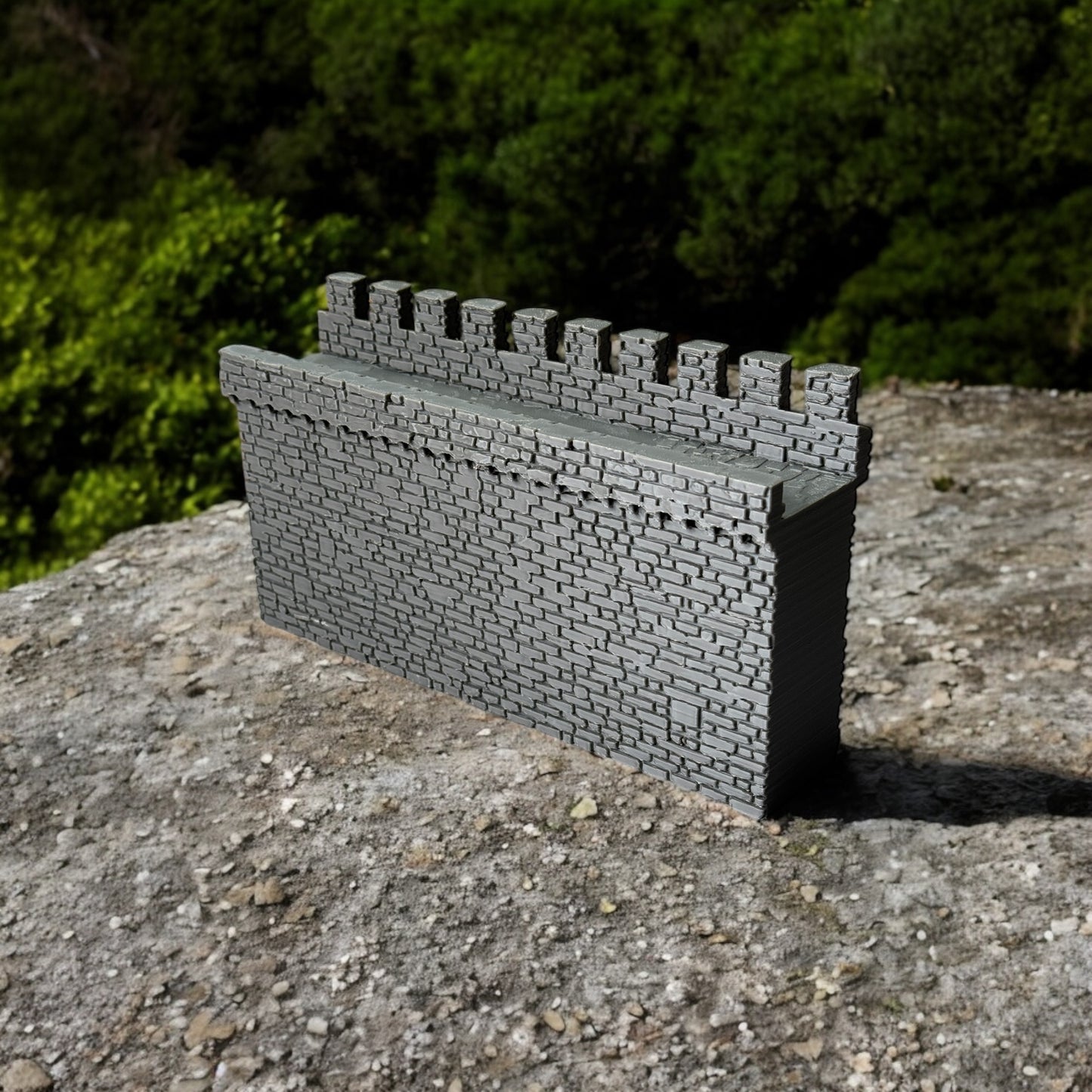 Medieval Modular Castle Wall (Straight). 28mm scale. Historical Wargaming by Tofer’s Miniatures
