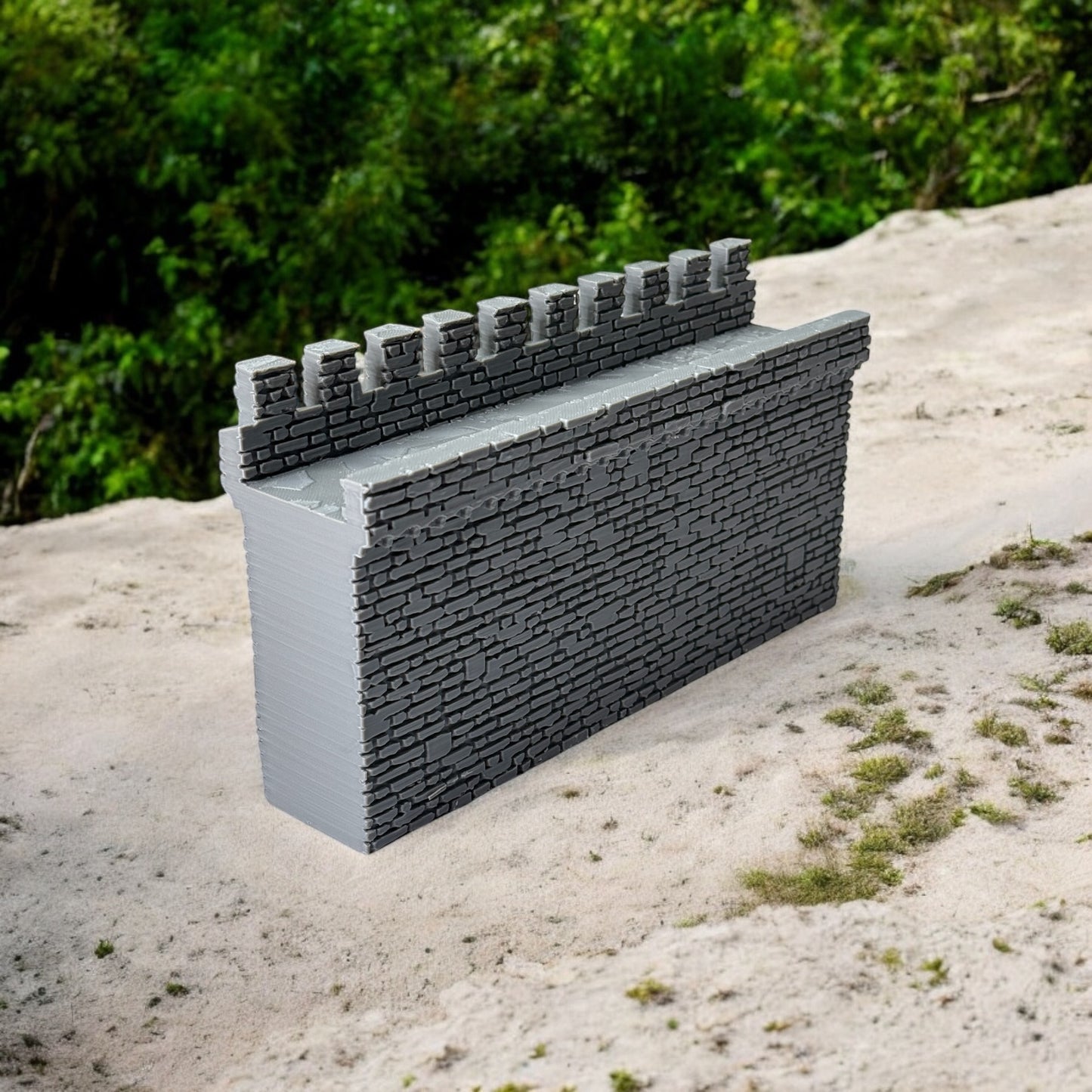 Medieval Modular Castle Wall (Straight). 28mm scale. Historical Wargaming by Tofer’s Miniatures